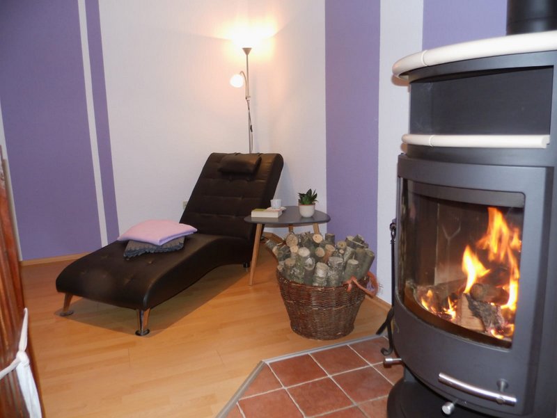 Ferienhaus Heideblüte - Kamin